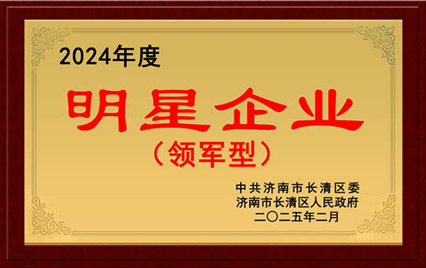 濟(jì)南沃德獲評(píng)2024年度長(zhǎng)清區(qū)領(lǐng)軍型明星企業(yè)